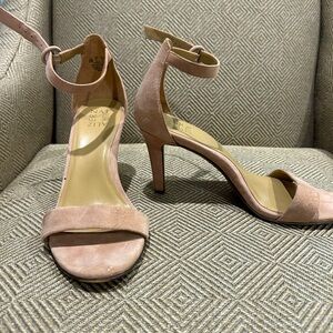 The Prettiest Blush Pink Strappy Sandals, Size 10